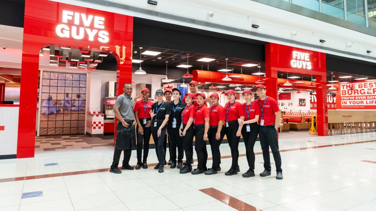 Five Guys opens first outside US airport restaurant