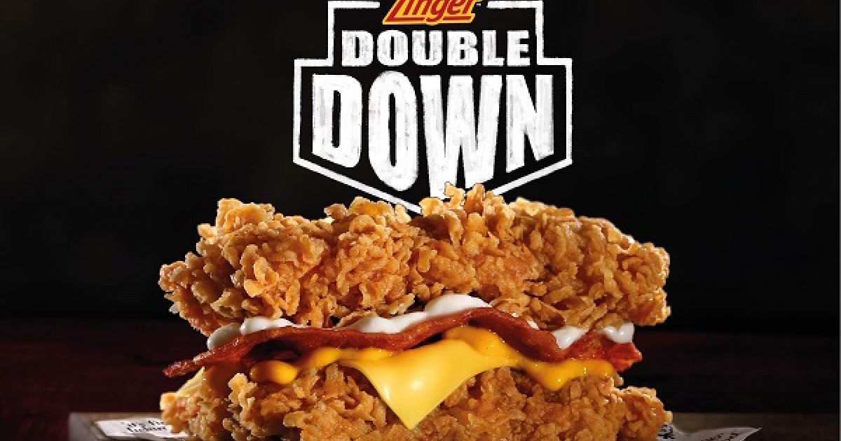 KFC Malaysia brings back the Zinger Double Down | QSR Media Asia