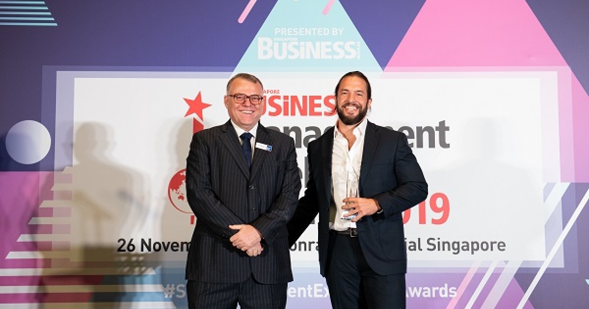 Ritual Gym's Brad Robinson lifts Management Excellent Award for Health