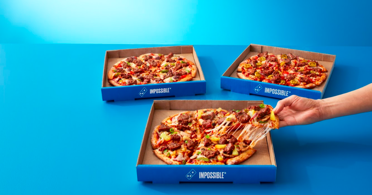 Domino's Pizza launches plantbased meat range with ImpossibleTM Beef