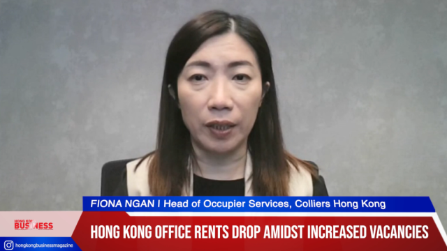 Hong Kong office rents fall amidst high vacancies