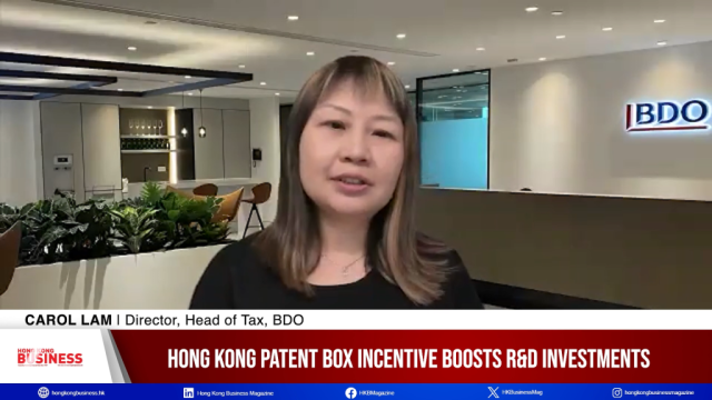 Patent box incentive boosts R&D investment in Hong Kong